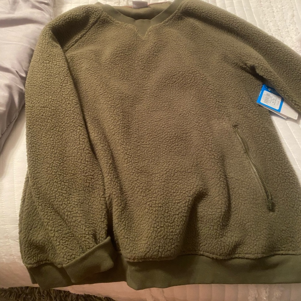 Olive green sweatshirt NWT